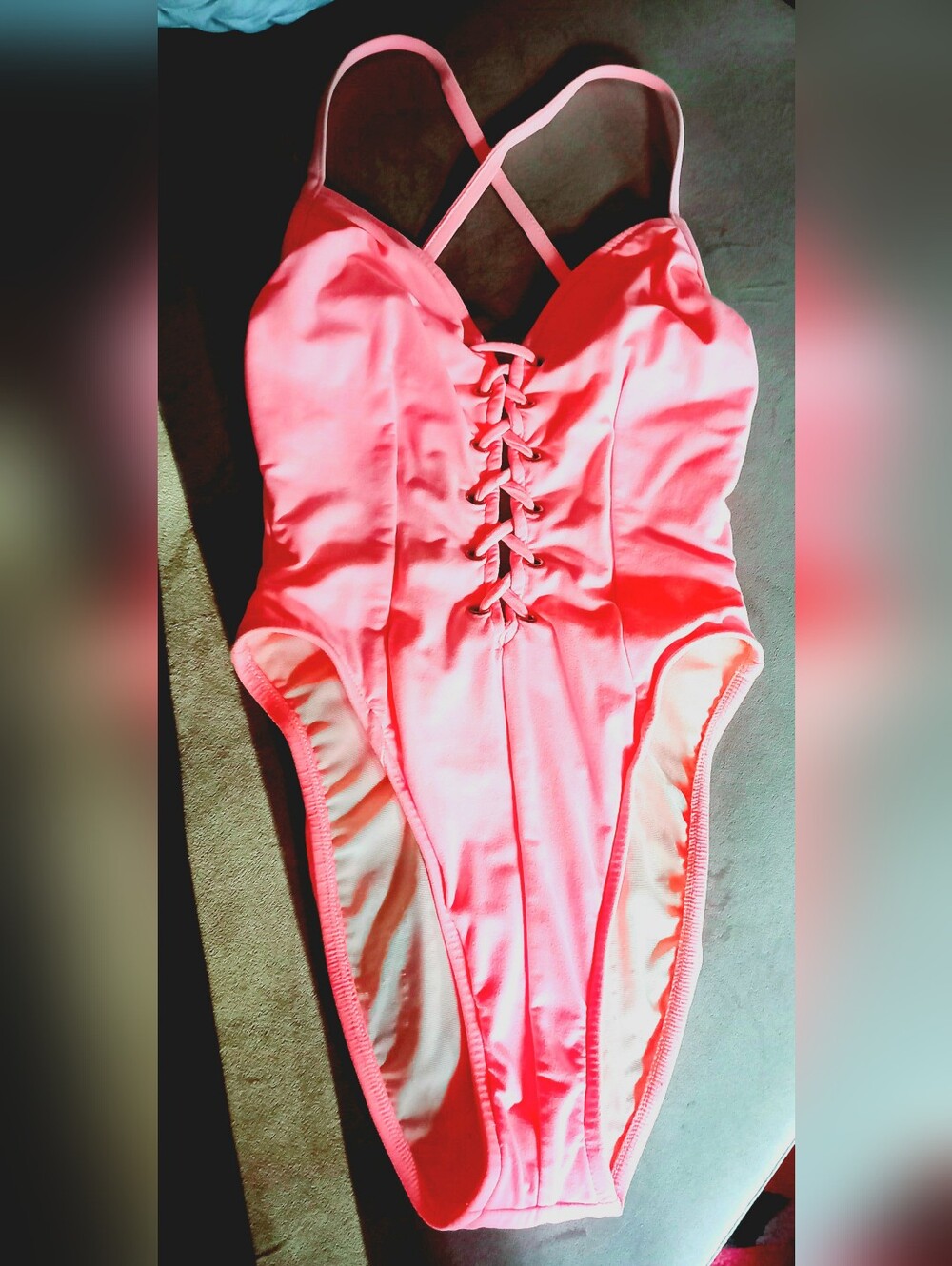 Sexy🩱 🏖 Swimsuit in Coral Pink